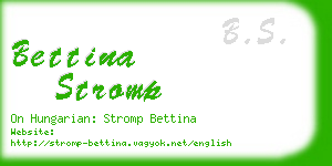 bettina stromp business card